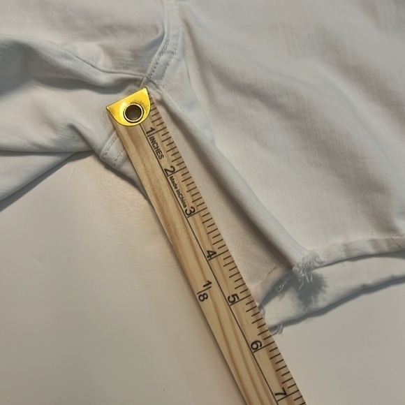 American Eagle Outfitters White Midi Short Raw Hem Shorts Size 10 - Picture 6 of 13